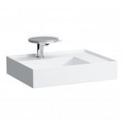 Раковина для ванной Laufen Kartell 60х46 см со скрытым сливом с 1 отверстием керамика белый с покрытием LCC H8103344001111