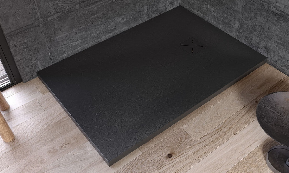 Душевой поддон Kolpa San Limbo 140х80 см литой мрамор антрацит 551200