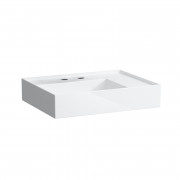  	Раковина для ванной Laufen Kartell 60х46 см со скрытым сливом и с 2 отверстиями керамика белый с покрытием LCC H8103344008151