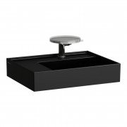 Раковина для ванной Laufen Kartell 60х46 см со скрытым сливом с 1 отверстием керамика черный матовый H8103357161111
