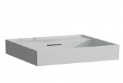 Раковина для ванной Laufen Kartell 80х46 см без отверстий под смеситель керамика серый матовый H8103367591091