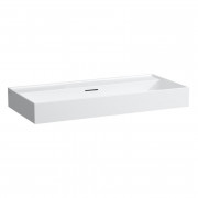 Раковина для ванной Laufen Kartell 100х46 см без отверстий под смеситель керамика белый матовый H8103377571091