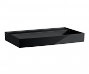 Раковина для ванной Laufen Kartell 100х46 см без отверстий под смеситель керамика черный глянцевый H8103370201121