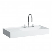 Раковина для ванной Laufen Kartell 90х46 см полка слева c 3 отверстиями керамика белый H8103390001581