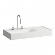 Раковина для ванной Laufen Kartell 90х46 см полка справа c 3 отверстиями керамика белый с покрытием LCC H8103384001581