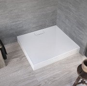 Душевой поддон Kolpa San Drop 80х80 см/О с панелью литой санитарный акрил белый 565930