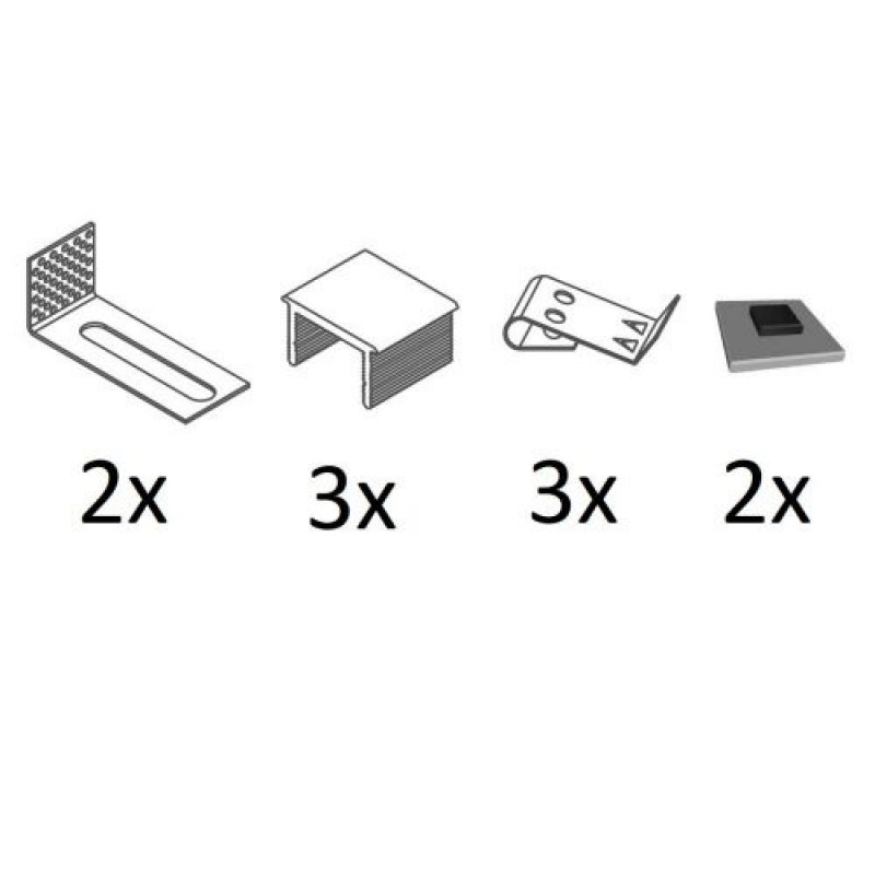 Монтажный комплект Kolpa San для панелей ванны (для третьей панели) 590750