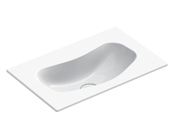 Раковина для ванной Catalano Edition 55x35 см керамика белый глянцевый 155ED00