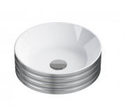 Раковина для ванной Catalano Zero ⌀40 см керамика белый/серебро 140AZEBA