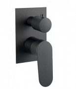 Змішувач прихованого монтажу Fiore Kevon одноважільний 3 споживача чорний матовий 81NN7501