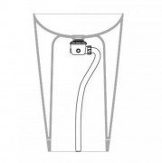 Сифон для слива в пол для напольной раковины Catalano Green Lux белый матовый 5KATGRLXBM