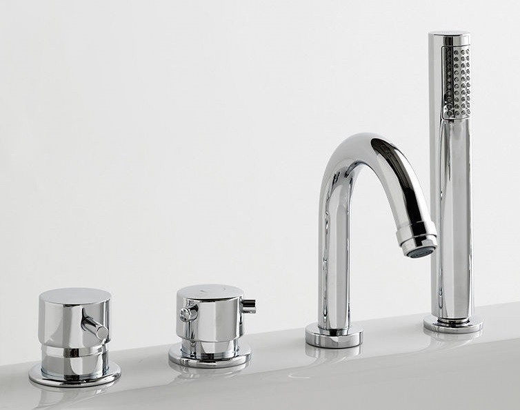 Смеситель на борт ванны Kolpa-San Raindrop с ручным душем однорычажный хром 726500