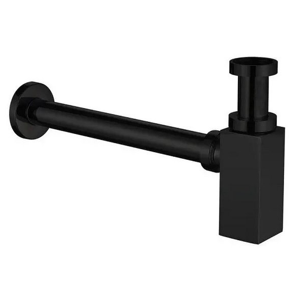 Сифон для раковини Fiore латунь чорний матовий 30NN8852