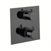 Термостат прихованого монтажу Fiore X-Termo 2 споживача чорний матовий 31NN0993