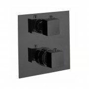 Термостат скрытого монтажа Fiore Spazio Doccia 2 потребителя черный матовый 31NN0913