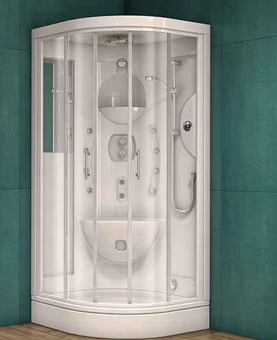 Гидромассажная кабина Kolpa San Aria Quat A0 90х90 см профиль хром/прозрачное стекло 799040