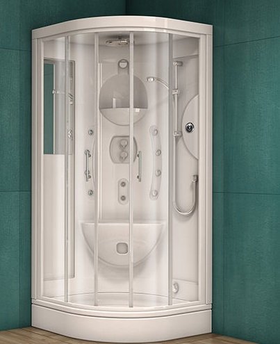 Душевая кабина Kolpa San Aria SIMPLE 90х90 см профиль хром/прозрачное стекло 500030