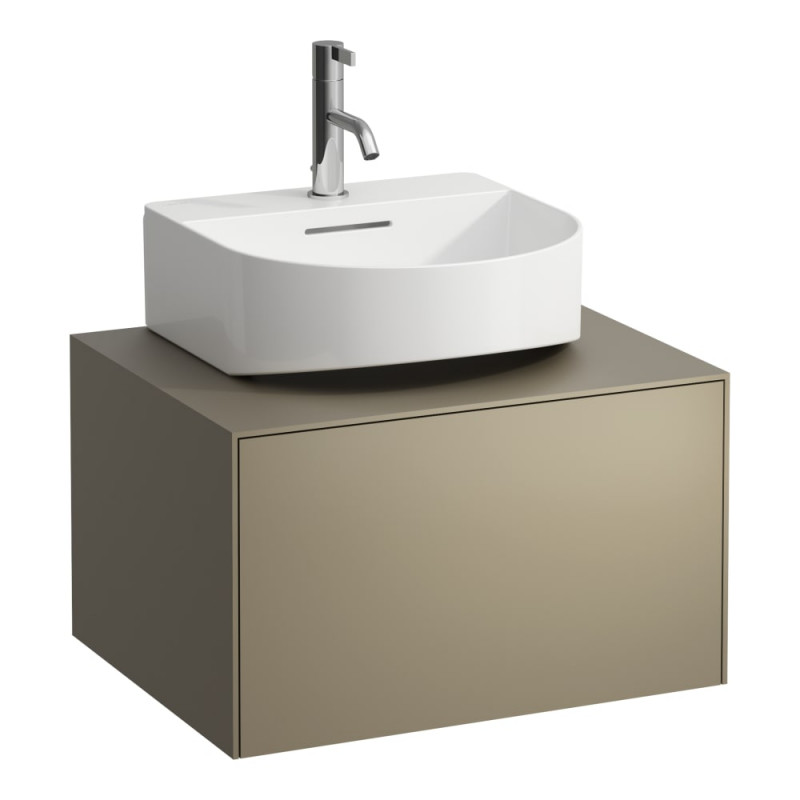 Тумба под раковину Laufen Sonar 60 см с отверстием в центре МДФ/ДСП титан H4054310340421