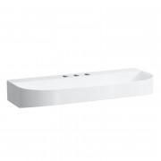 Раковина для ванної Laufen Sonar 100х42 см з 3 отворами без переливу кераміка білий матовий H8103477571581