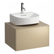 Тумба під раковину Laufen Sonar 60 см з отвором у центрі МДФ/ДСП золото H4054310340401