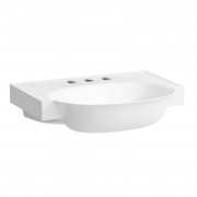 Раковина для ванної Laufen The New Classic 60х48 см з 3 отворами без переливу кераміка білий матовий H8138537571581