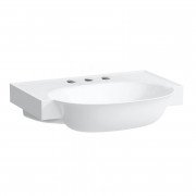 Раковина для ванної Laufen The New Classic 60х48 см з 3 отворами без переливу білий кераміка з покриттям LCC H8138534001581