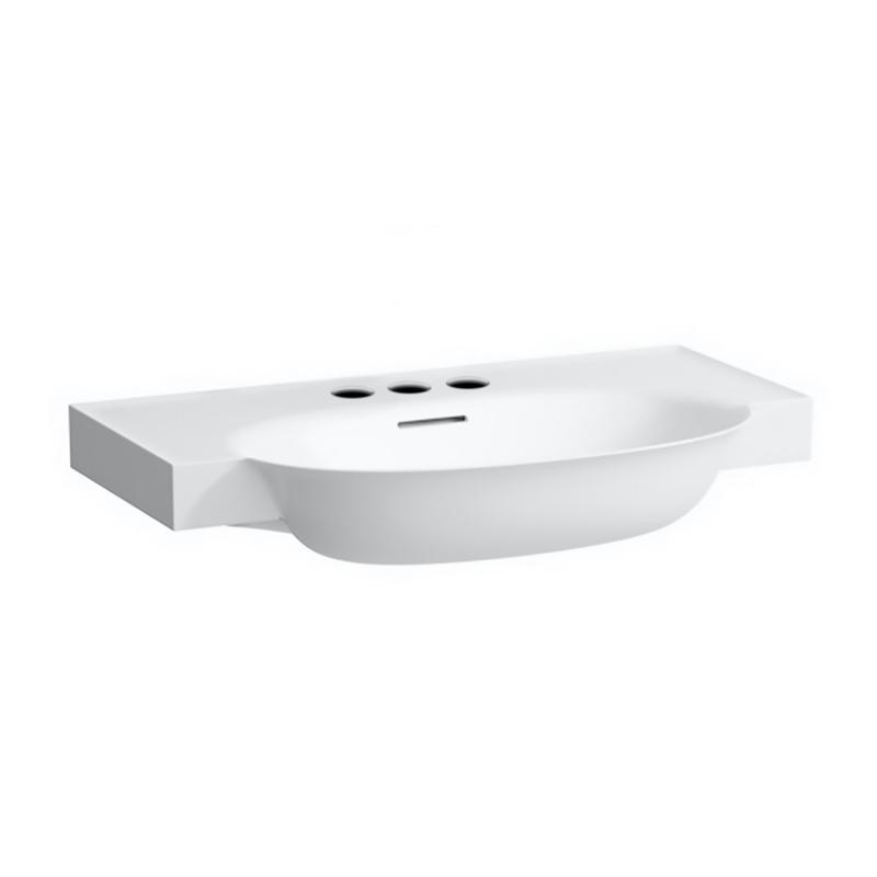 Раковина для ванной Laufen The New Classic 80х48 см с 3 отверстиями керамика белый H8138550001081