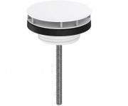 Донный клапан Hansgrohe для раковины без перелива матовый белый 50001700