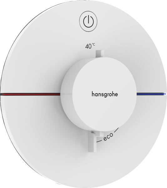Термостат скрытого монтажа Hansgrohe ShowerSelect Comfort S 1 потребитель матовый белый 15553700
