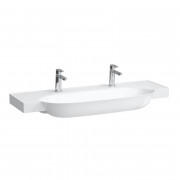 Раковина для ванної Laufen The New Classic 120х48 см з 2 отворами без переливу кераміка білий матовий H8138587571151