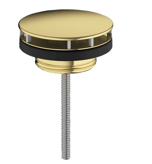 Донний клапан Hansgrohe для раковини без переливу поліроване золото 50001990