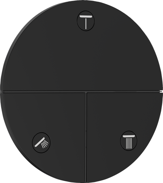 Вентиль скрытого монтажа Hansgrohe ShowerSelect Comfort S 3 потребителя матовый черный 15558670