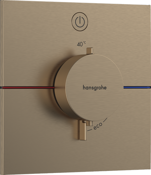 Термостат скрытого монтажа Hansgrohe ShowerSelect Comfort E 1 потребитель шлифованная бронза 15571140