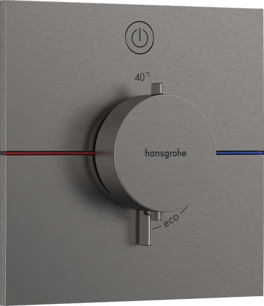 Термостат скрытого монтажа Hansgrohe ShowerSelect Comfort E 1 потребитель шлифованный черный хром 15571340