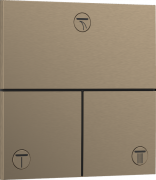 Вентиль скрытого монтажа Hansgrohe ShowerSelect Comfort E 3 потребителя шлифованная бронза 15573140