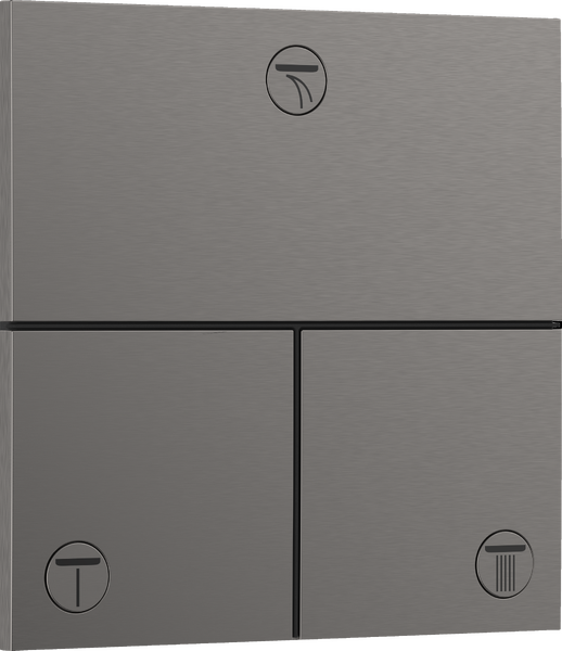 Вентиль скрытого монтажа Hansgrohe ShowerSelect Comfort E 3 потребителя шлифованный черный хром 15573340