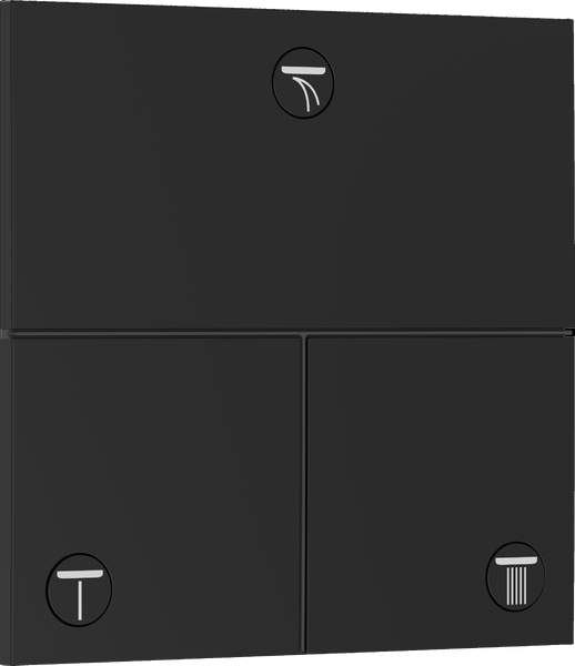 Вентиль скрытого монтажа Hansgrohe ShowerSelect Comfort E 3 потребителя матовый черный 15573670