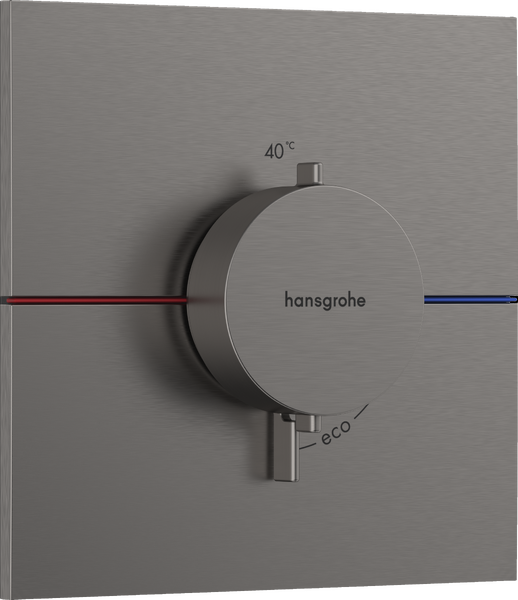 Термостат скрытого монтажа Hansgrohe ShowerSelect Comfort E 1 потребитель шлифованный черный хром 15574340