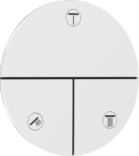 Вентиль скрытого монтажа Hansgrohe ShowerSelect Comfort S 3 потребителя матовый белый 15558700