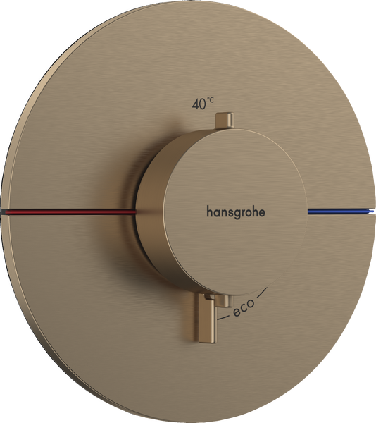 Термостат скрытого монтажа Hansgrohe ShowerSelect Comfort S 1 потребитель шлифованная бронза 15559140