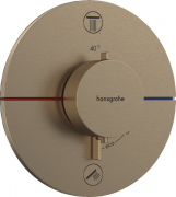 Термостат скрытого монтажа Hansgrohe ShowerSelect Comfort S 2 потребителя шлифованная бронза 15554140