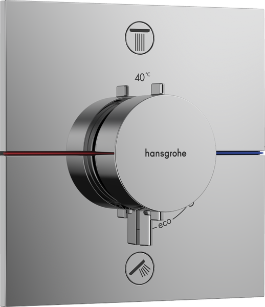Термостат прихованого монтажу Hansgrohe ShowerSelect Comfort E 2 споживача хром 15572000