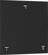 Вентиль скрытого монтажа Hansgrohe ShowerSelect Comfort E 3 потребителя матовый черный 15573670