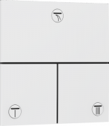 Вентиль скрытого монтажа Hansgrohe ShowerSelect Comfort E 3 потребителя матовый белый 15573700