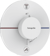 Термостат скрытого монтажа Hansgrohe ShowerSelect Comfort S 2 потребителя матовый белый 15554700
