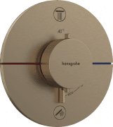 Термостат прихованого монтажу Hansgrohe ShowerSelect Comfort S 2 споживача із вбудованою захисною комбінацією EN1717 шліфована бронза 15556140