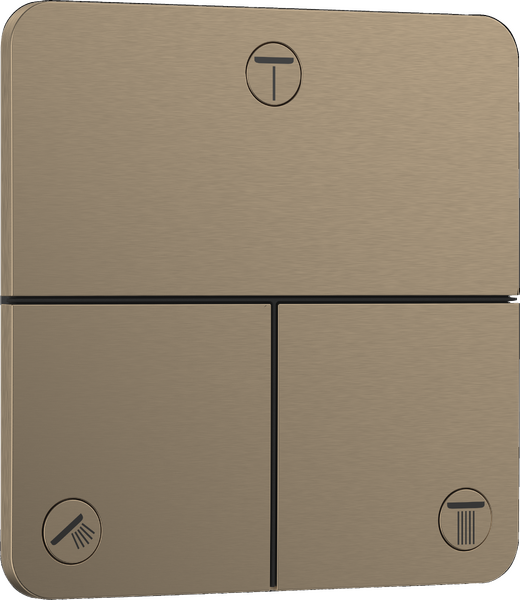 Вентиль скрытого монтажа Hansgrohe ShowerSelect Comfort Q 3 потребителя шлифованная бронза 15587140