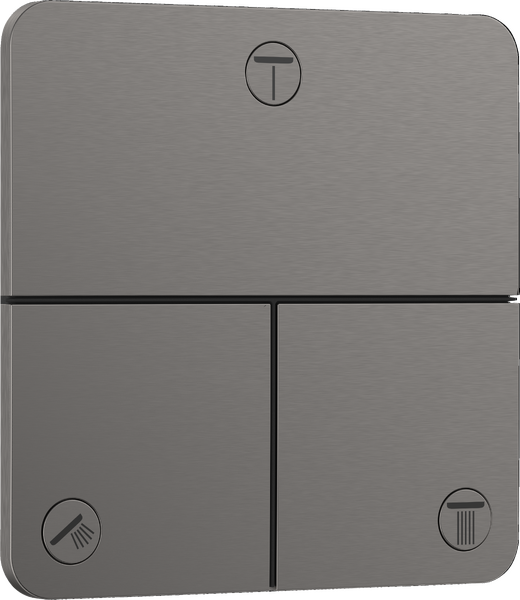 Вентиль скрытого монтажа Hansgrohe ShowerSelect Comfort Q 3 потребителя шлифованный черный хром 15587340