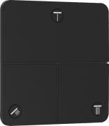 Вентиль скрытого монтажа Hansgrohe ShowerSelect Comfort Q 3 потребителя матовый черный 15587670