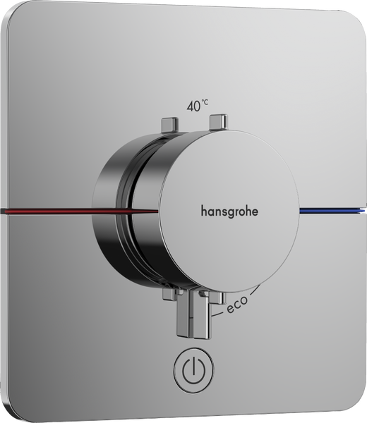 Термостат прихованого монтажу Hansgrohe ShowerSelect Comfort Q 1 споживач та додатковий вихід хром 15589000